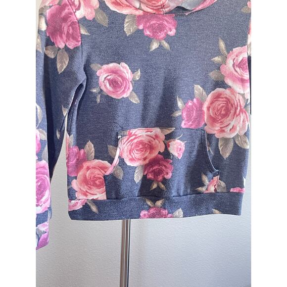Girls BOHO Floral Hoodie Small 6-7 - Picture 3 of 4